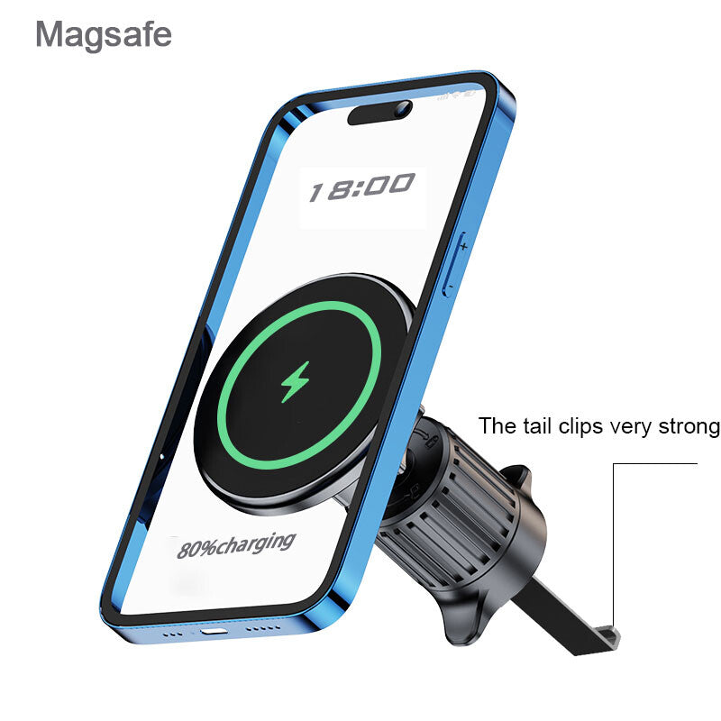 15W 2 IN 1 Wireless Car Charger Fast Charging Mount Automatic Clamping Holder US
