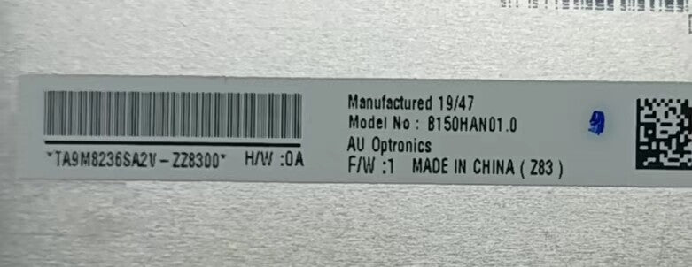 B150HAN01.1 B150HAN01.0 FHD 1920x1080 15" Laptop LCD LED Display IPS Non Touch