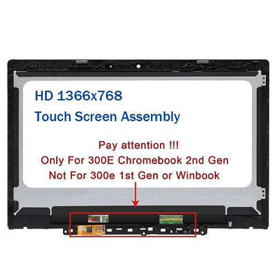 5D10T79505 FOR Lenovo 300e Chromebook 2nd Gen 81MB000UUS LCD Touch Screen 11.6''