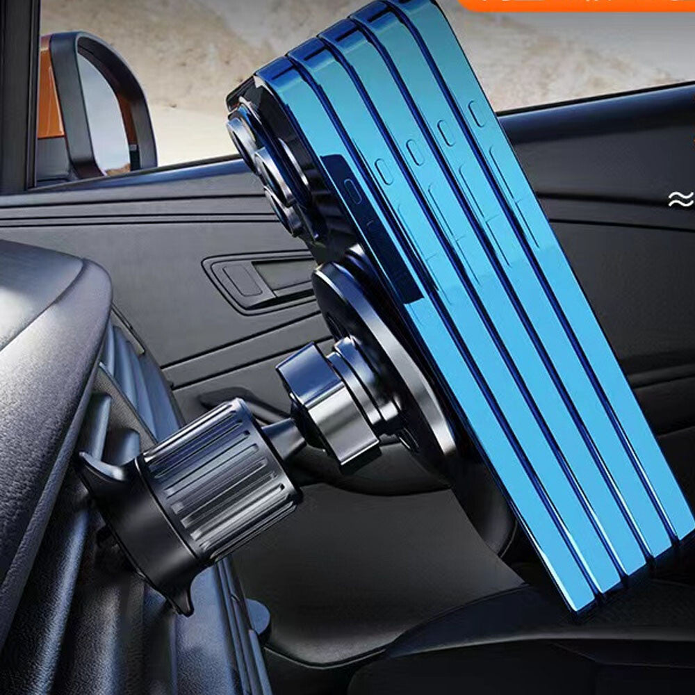 15W 2 IN 1 Wireless Car Charger Fast Charging Mount Automatic Clamping Holder US