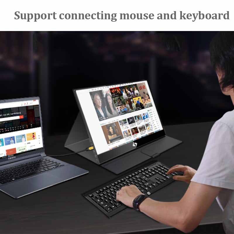 Portable Laptop Monitor Touchscreen 15.6" HDMI USB C External Computer Display