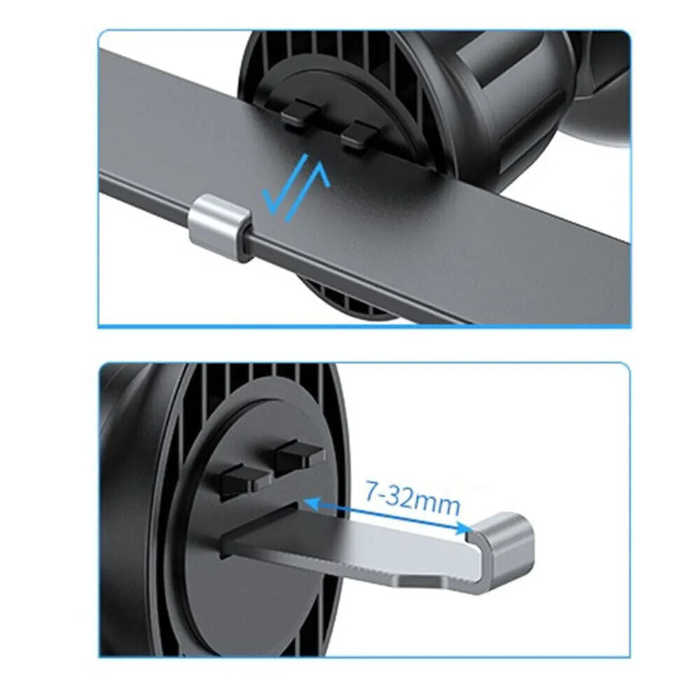15W 2 IN 1 Wireless Car Charger Fast Charging Mount Automatic Clamping Holder US
