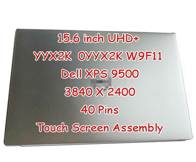 15.6" Dell XPS 15 9510 UHD 4K LCD Display Touch Screen Assembly Complete Silver
