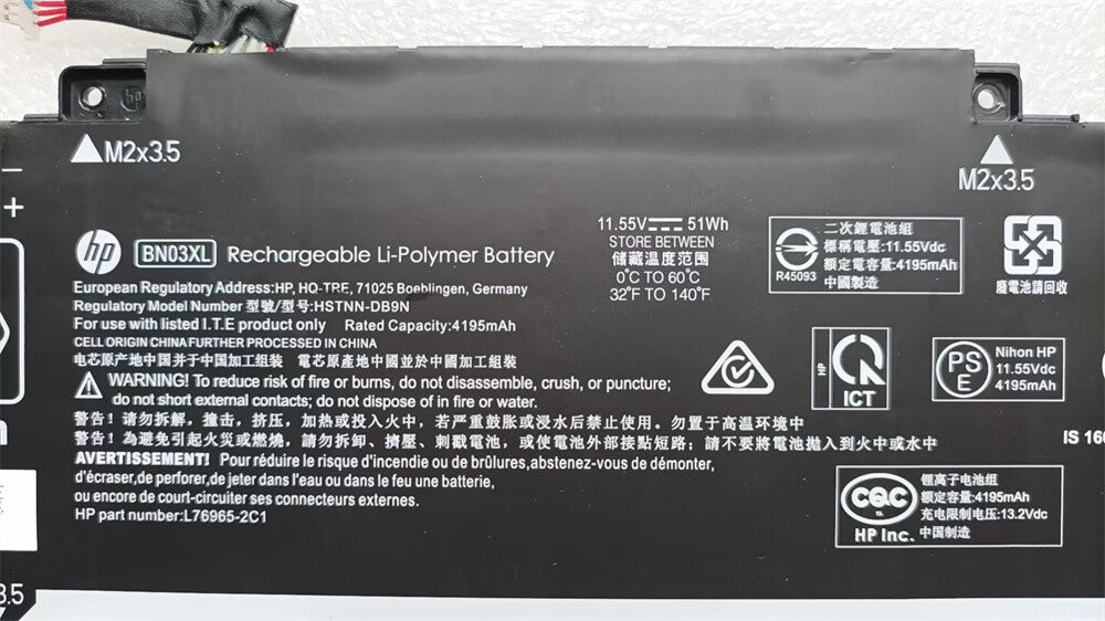 BN03XL L77034-005 HP 15m-ed 15M-ED0013DX 15M-ED0023DX Genuine Battery 4195mAh
