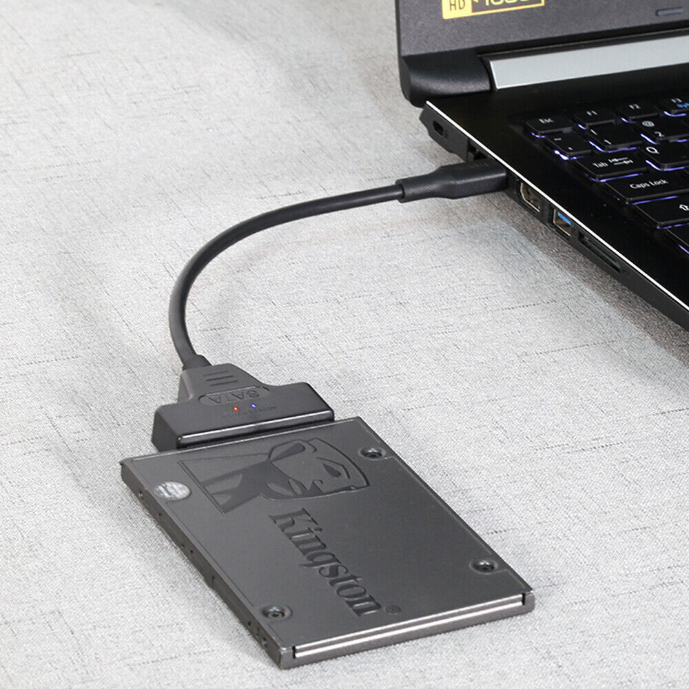 USB 3.1 to 2.5" SATA III Hard Drive Adapter UASP SSD HHD External Converter