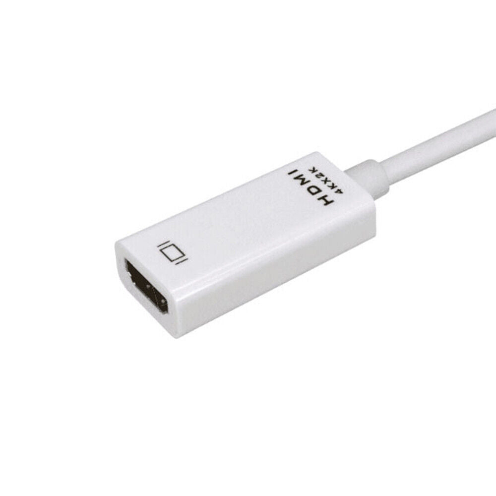 Mini Display Port DP to HDMI Adapter Cable for Apple MacBook Air Pro 4K HD