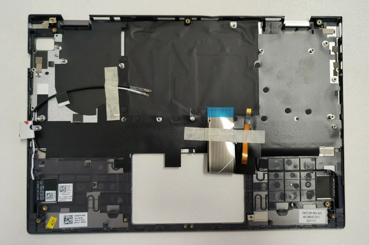 New Palmrest Upper Case w/US Backlit Keyboard for Dell Inspiron 5000 5310 0WGFFX