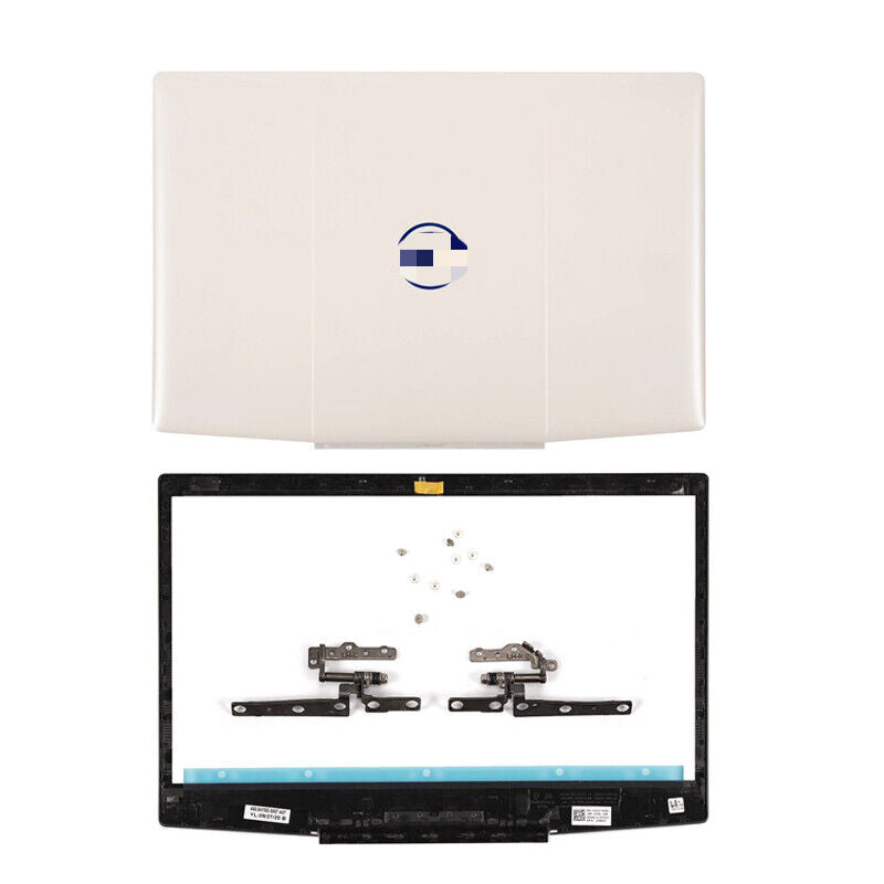 Charnières avant et arrière de l'écran LCD Dell G3 15 3590, 10 vis (03HKFN), blanc