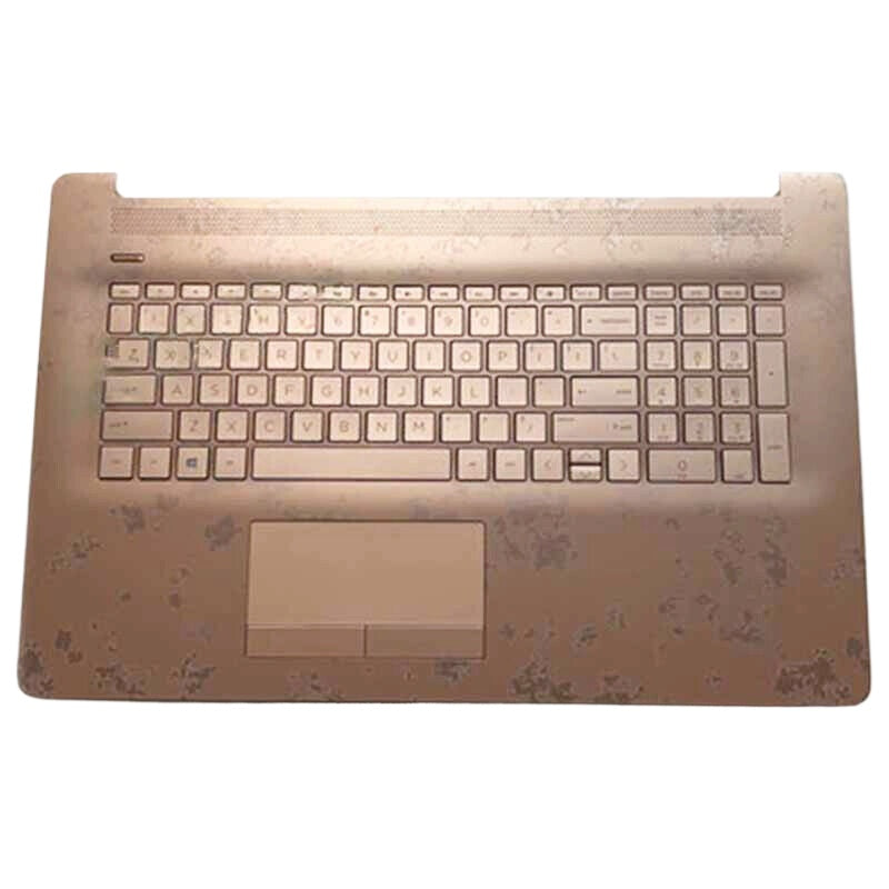 New FOR HP 17CA 17-BY Rose Gold Palmrest Upper Case Backlit Keyboard L28090-001