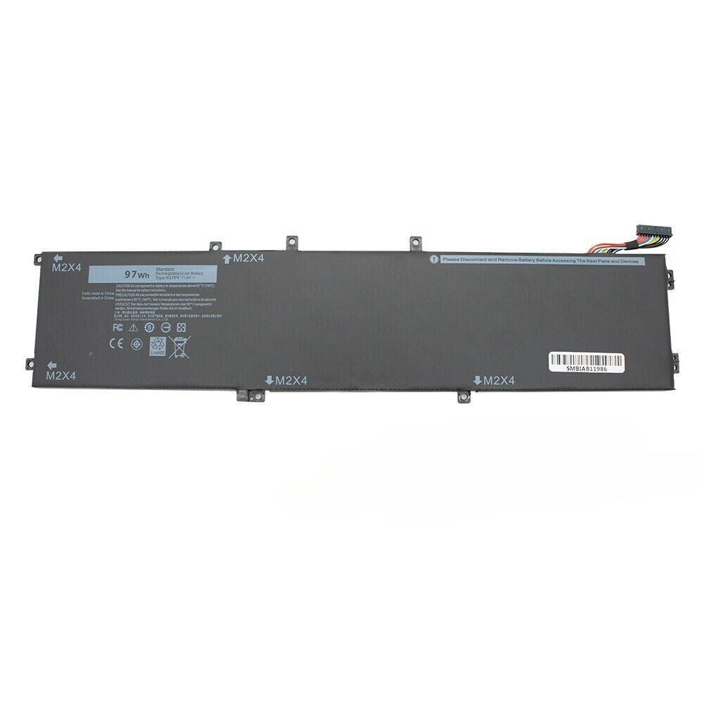 NEW 97Wh 6GTPY Battery For Dell XPS 15 9560 9570 7590 Precision 5510 5520 5530