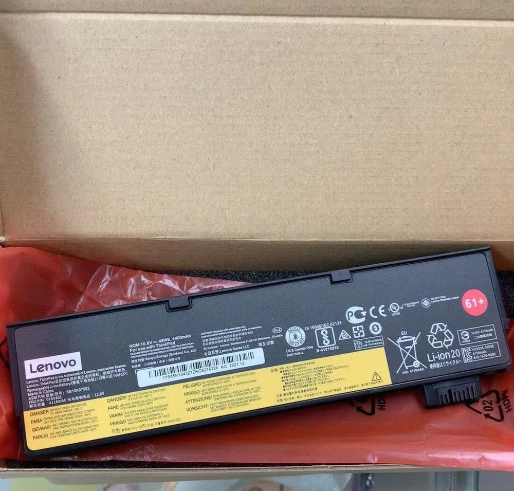 Genuine NEW 61+ Battery For Lenovo Thinkpad T470 T480 T570 01AV425 01AV424 48Wh
