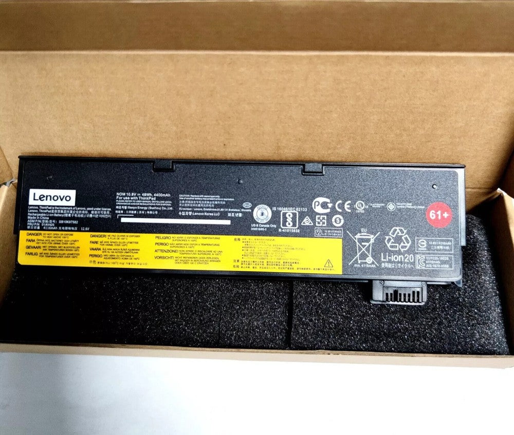 Original New 61+ Battery For Lenovo Thinkpad T470 T480 T570 01AV425 01AV424 48Wh