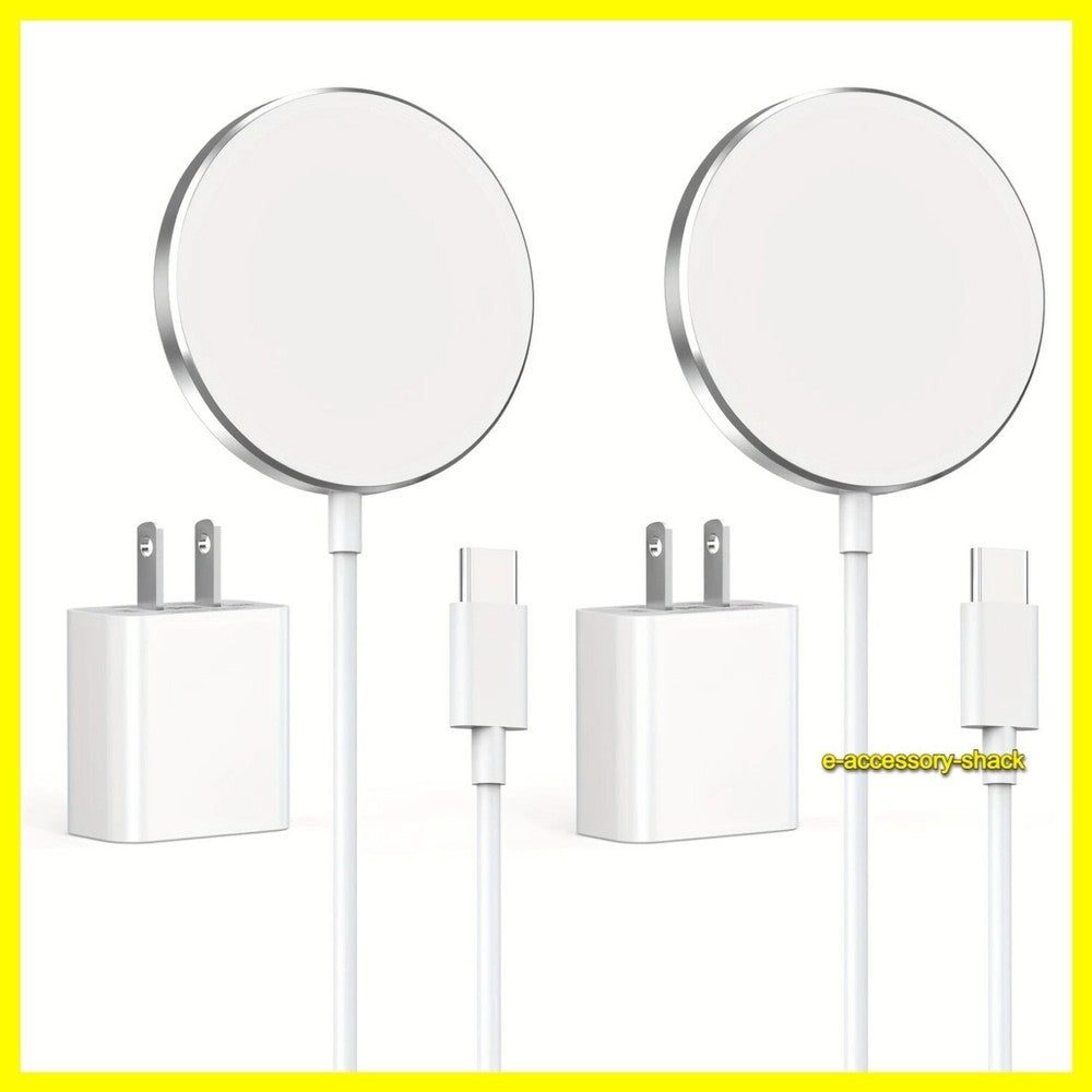 2 PACK Magnetic Wireless Charger Pad For Magsafe iPhone 16 15 14 13 12 Pro Max