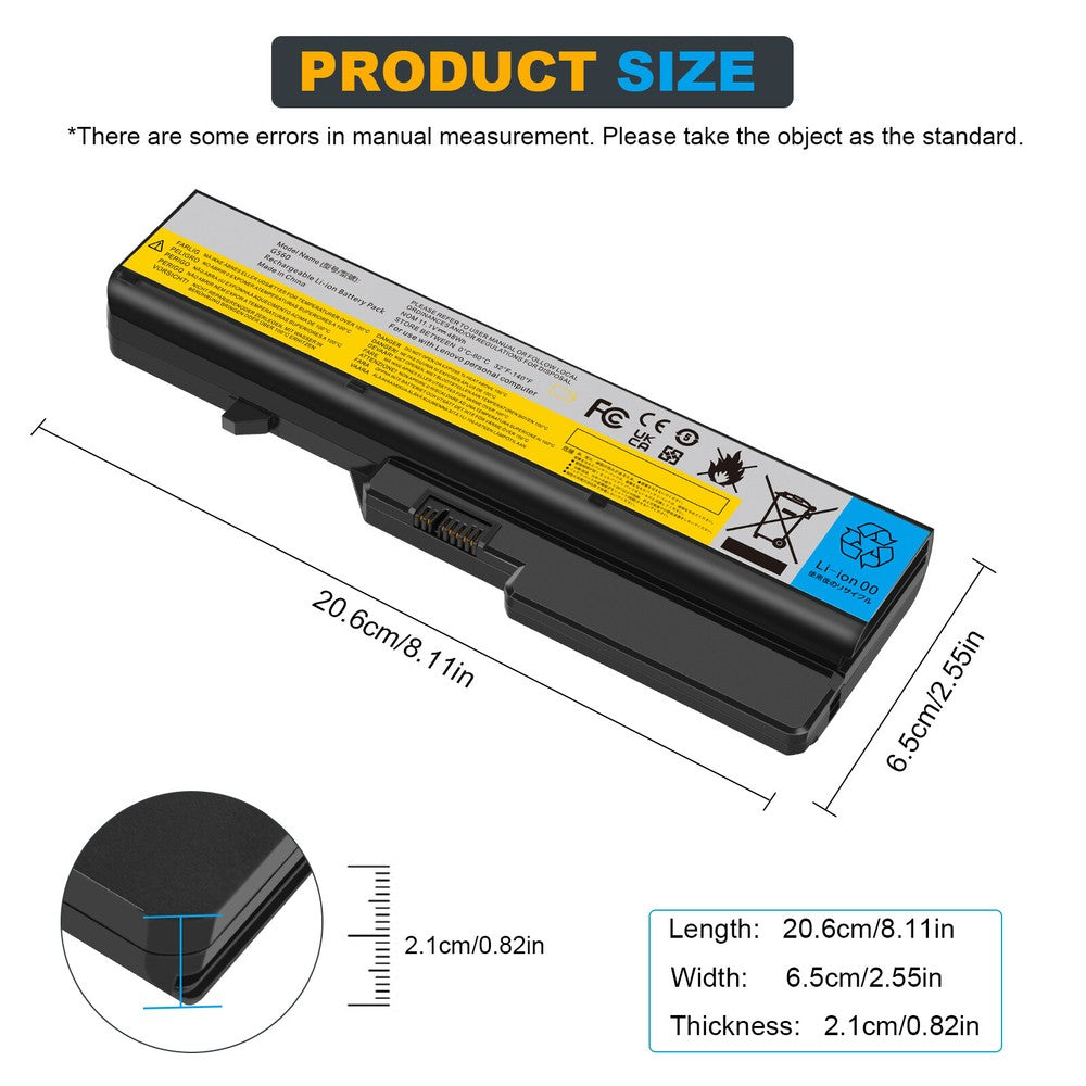 Battery for Lenovo IdeaPad G460 G470 G560 G570 V570 Z470 V470 B570 L09S6Y02 PRM