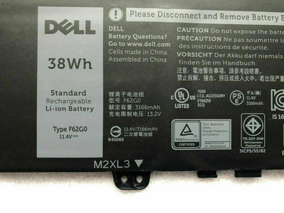F62G0 NEW Battery 39DY5 for Dell Inspiron 13 7000 i7373 7373 7386 2-in-1 7370