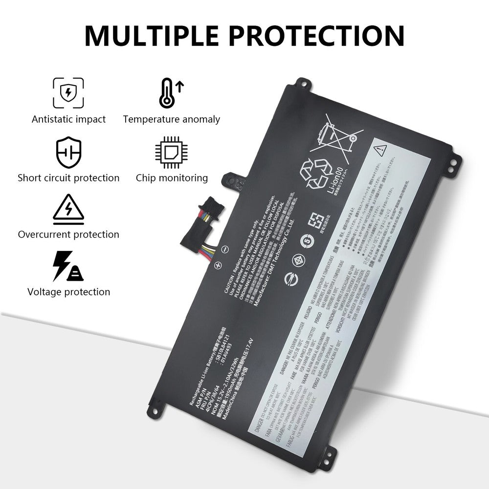 01AV493 00UR891 Laptop Internal Battery For Lenovo ThinkPad T570 T580 P51S P52S