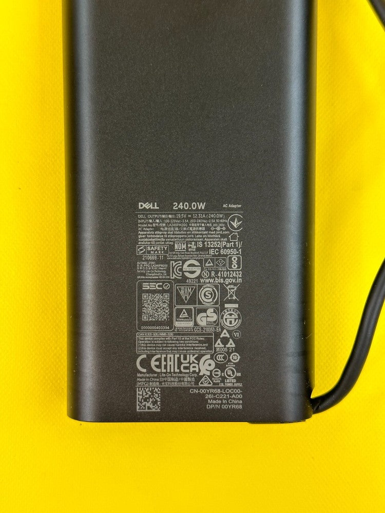 New Genuine Dell Slim 240W Charger AC Adapter DA240PM200 LA240PM200