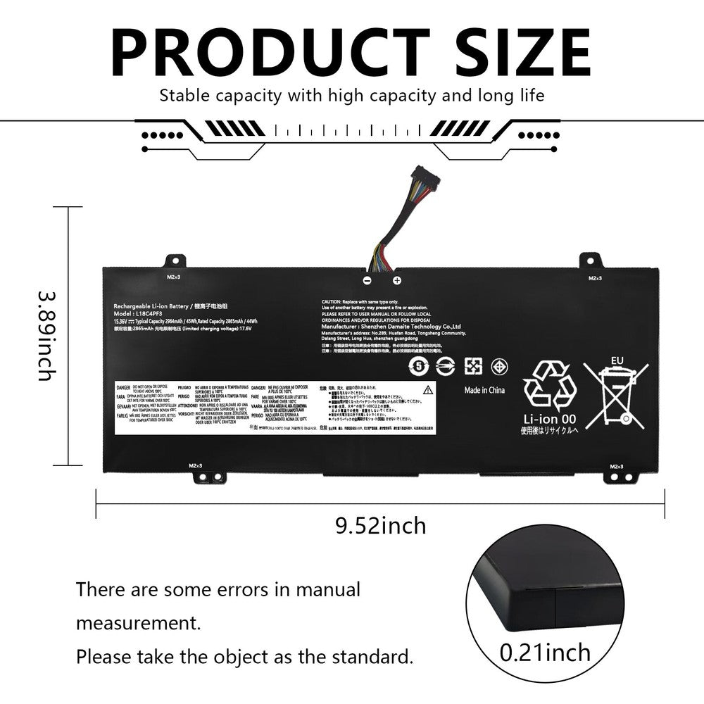 L18C4PF3 Laptop Battery For Lenovo Ideapad Flex-14API 14IWL L18M4PF3 L18C4PF4