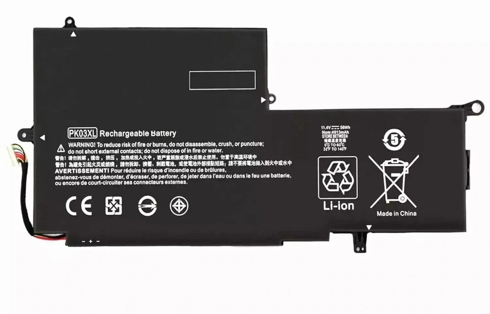 PK03XL Battery For HP Spectre X360 789116-005 13-4101dx 13-4102dx 789116-005