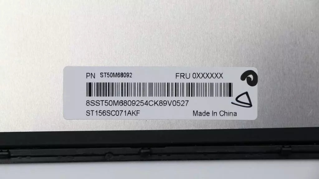Genuine Lenovo ThinkPad P1 1st Gen 15" 4K UHD+ Touch LCD screen Bezel 01YU648