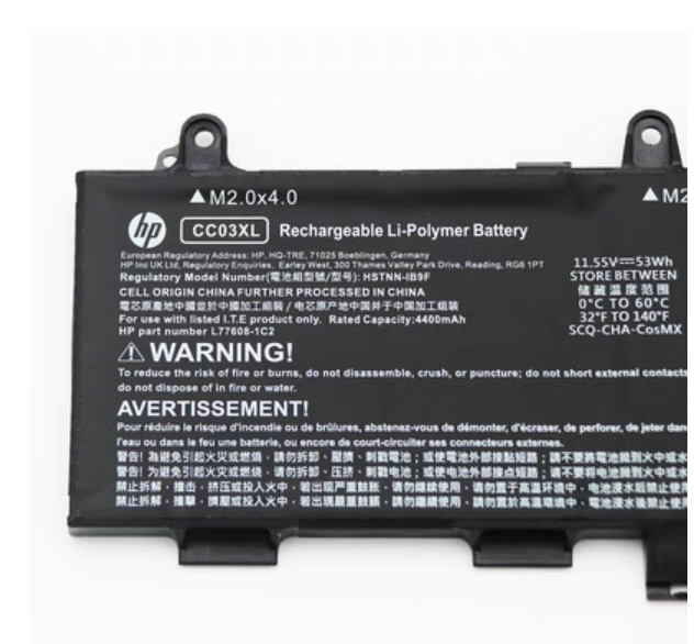 Genuine NEW CC03XL Battery HP EliteBook 830 835 840 845 G7 G8 L78555-005 53Wh