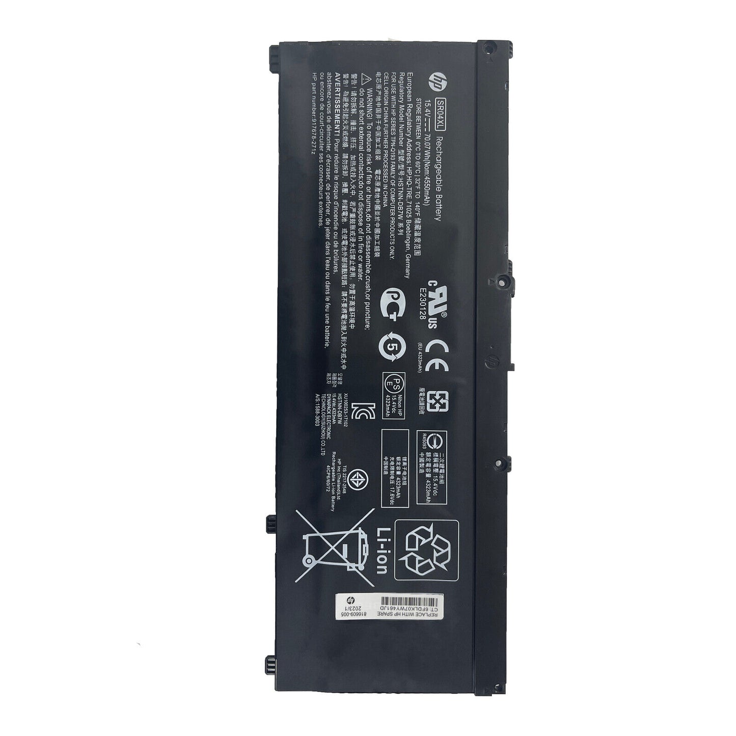 Genuine NEW 70.07Wh SR04XL Battery For HP Omen 15-CE Pavilion 15-CB 917724-855
