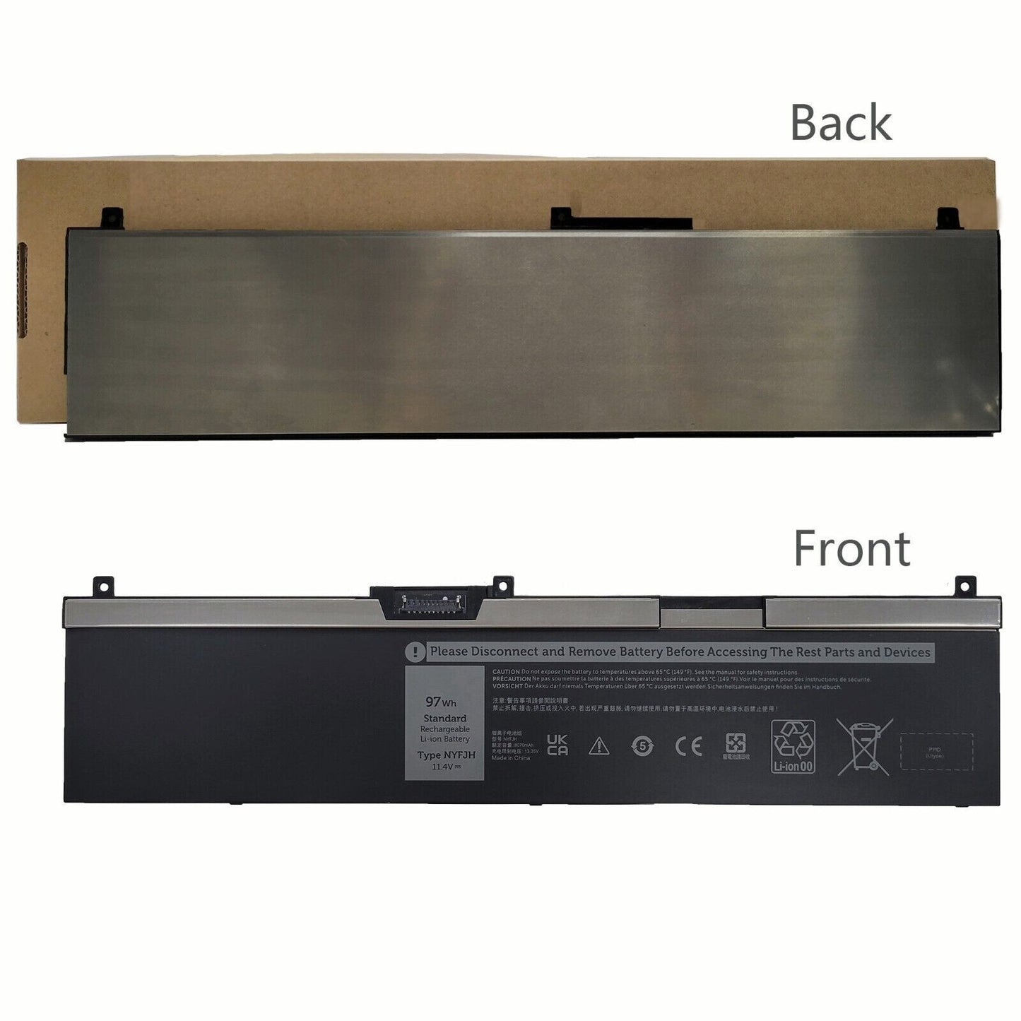 NYFJH Battery For Dell Precision 7330 7530 7540 7730 7740 P74F P34E Series 97Wh