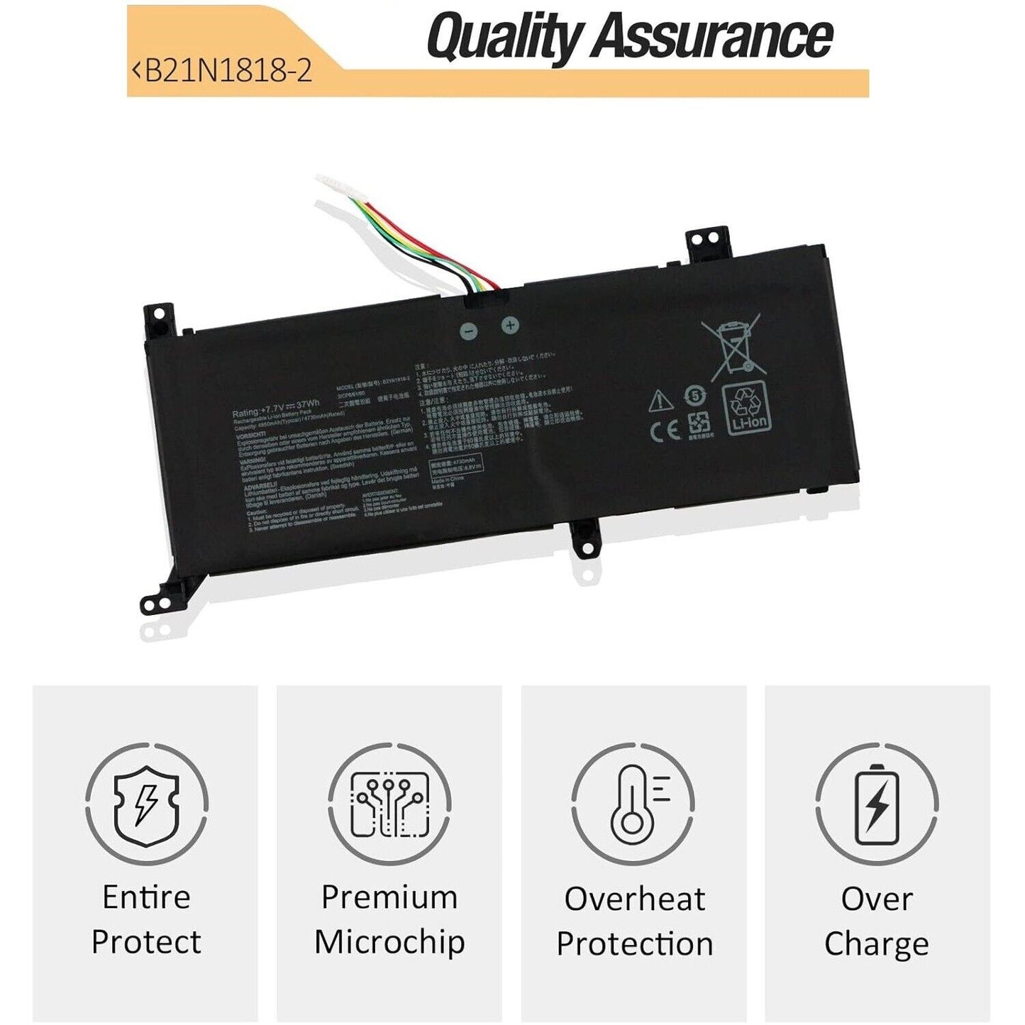 B21N1818-2 C21N1818-2 BATTERY FOR ASUS VivoBook 14 F412 F412FA A412 X412 R424DA