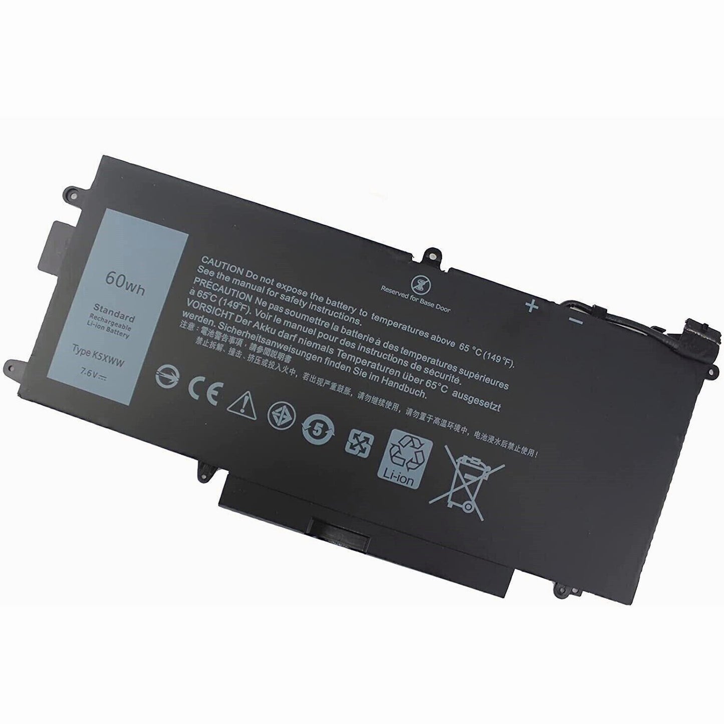 K5XWW Battery For Dell Latitude 7389 7390 L3180 5285 5289 2 in 1 71TG4 60Wh 7.6V