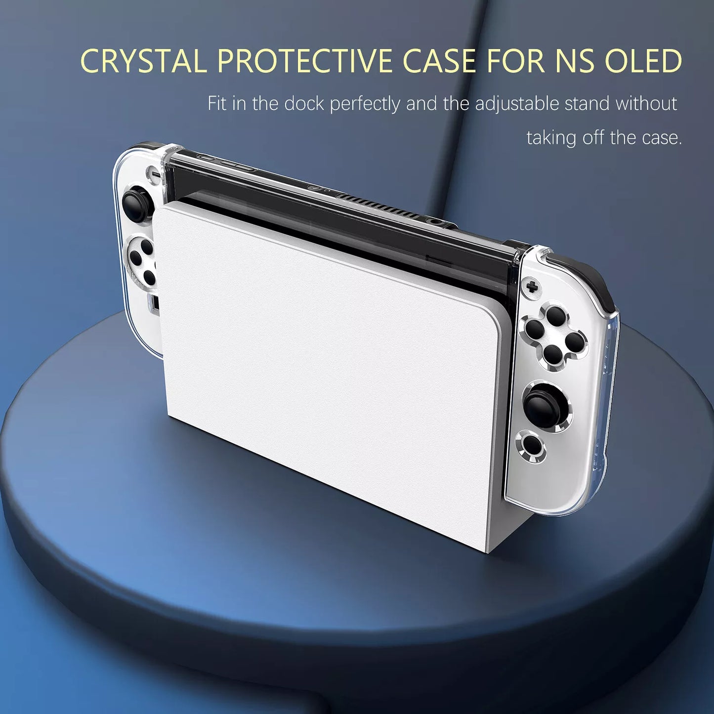 NEW Clear Hard Case Anti-Scratch Grip PC Cover Shell For Nintendo Switch OLED