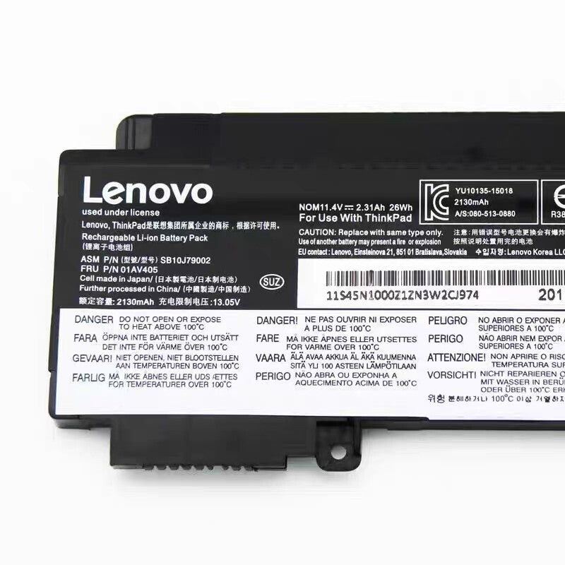 Genuine 00HW024 00HW025 01AV405 01AV406 Battery For Lenovo ThinkPad T460s T470s