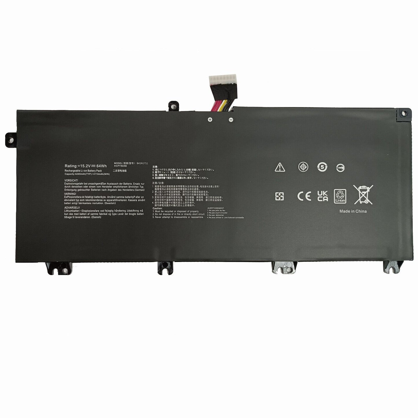 B41N1711 Battery For Asus TUF Gaming FX705 FX705DU FX705DY FX705DT Series 64Wh