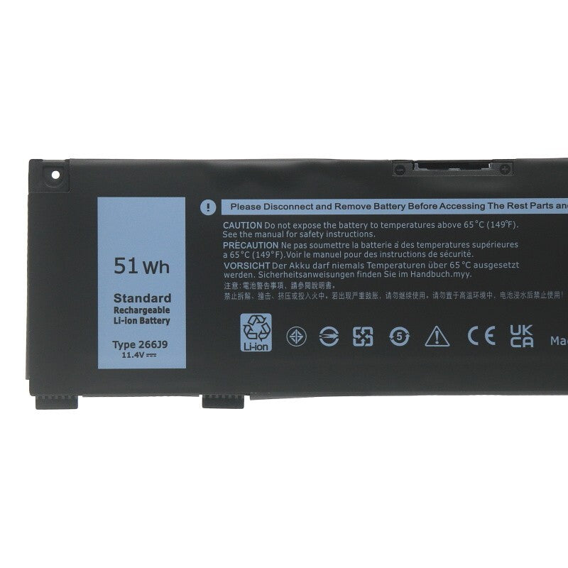 266J9 Battery For Dell Inspiron 14 5490 G3 15 3590 3500 G5 15 5500 5505 P89F