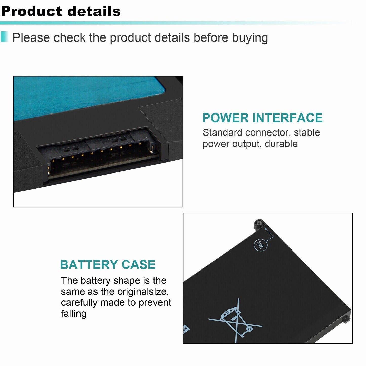 MXV9V Battery For Dell Latitude 5300 5310 7300 7400 5VC2M N2K62 Type 7.6V 60Wh NEW