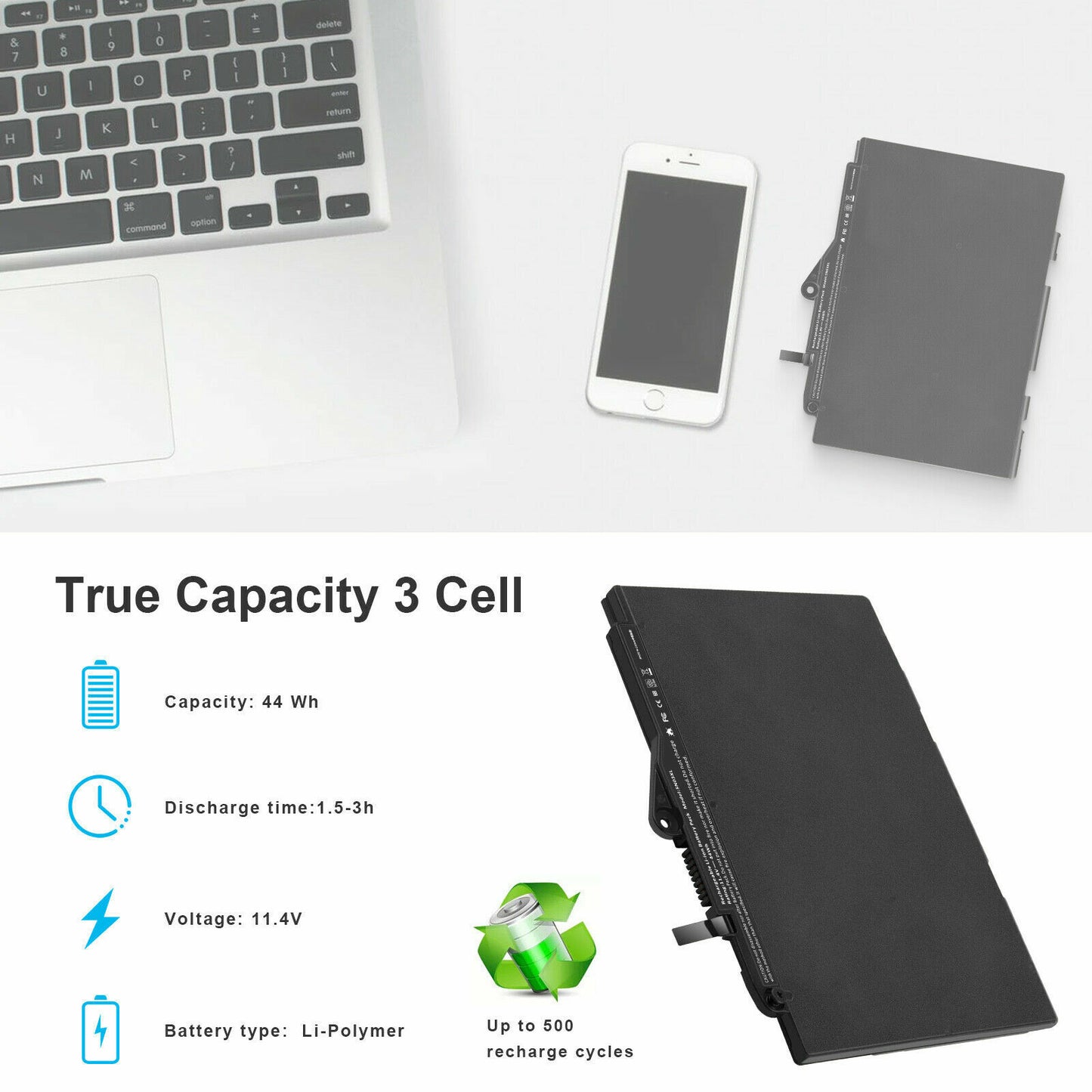 SNO3XL Battery for HP EliteBook 820 G3 G4 725 G3 G4 Series SN03XL 800232-241
