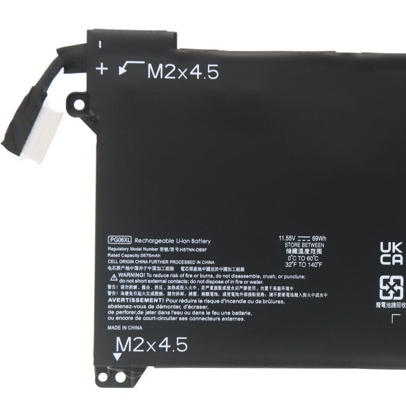 PG06XL Battery For HP Omen 5 Air 15-dh 15-dh0000nx HSTNN-DB9F L48431-2C1 69Wh