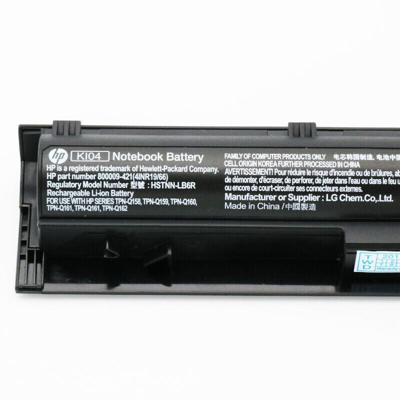 Genuine KI04 K104 Battery for HP Pavilion 14 15 17 800009-421 800049-001 48WH