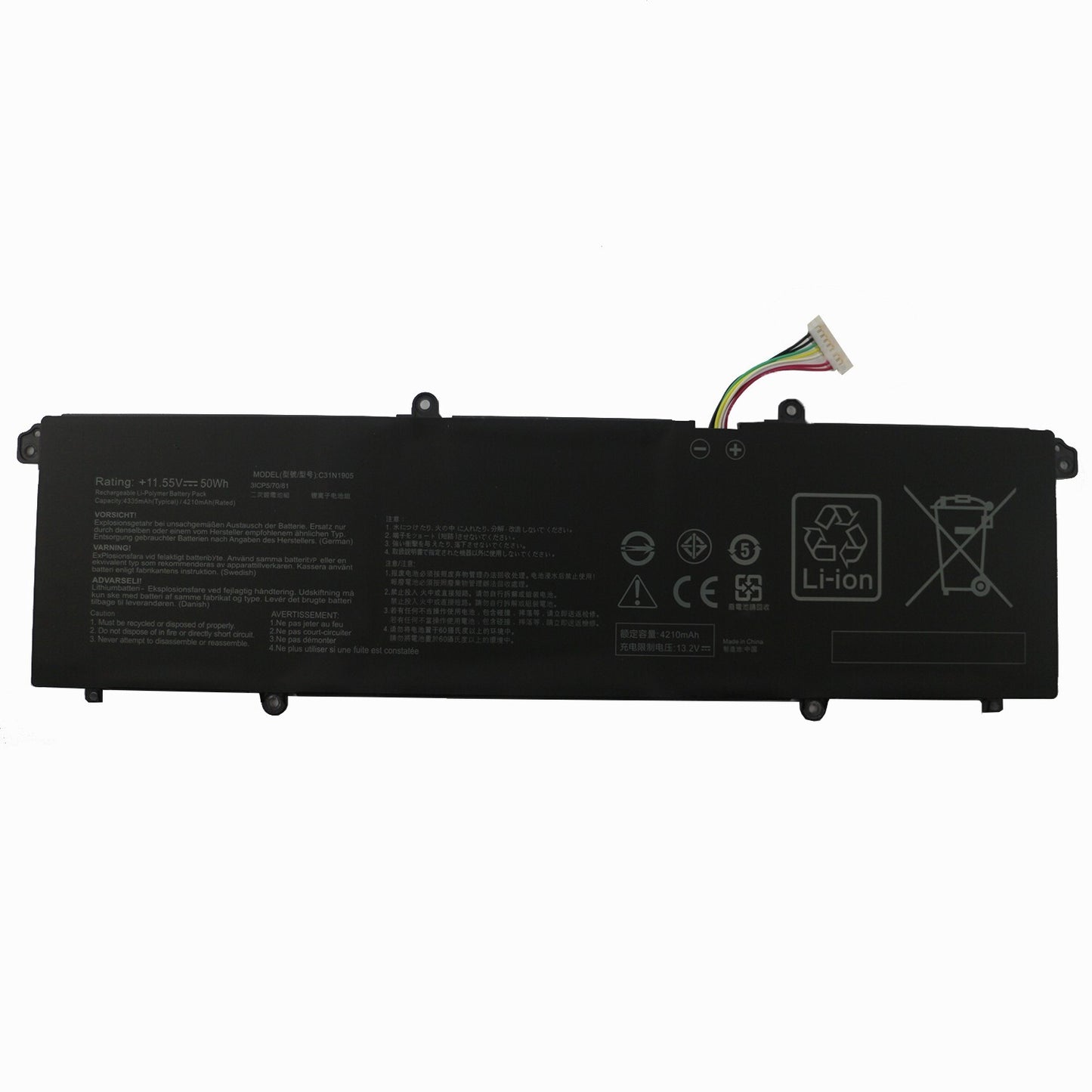 C31N1905 Battery For ASUS VivoBook S13 S333 S14 M433 S433FL S533EQ 11.55V 50Wh