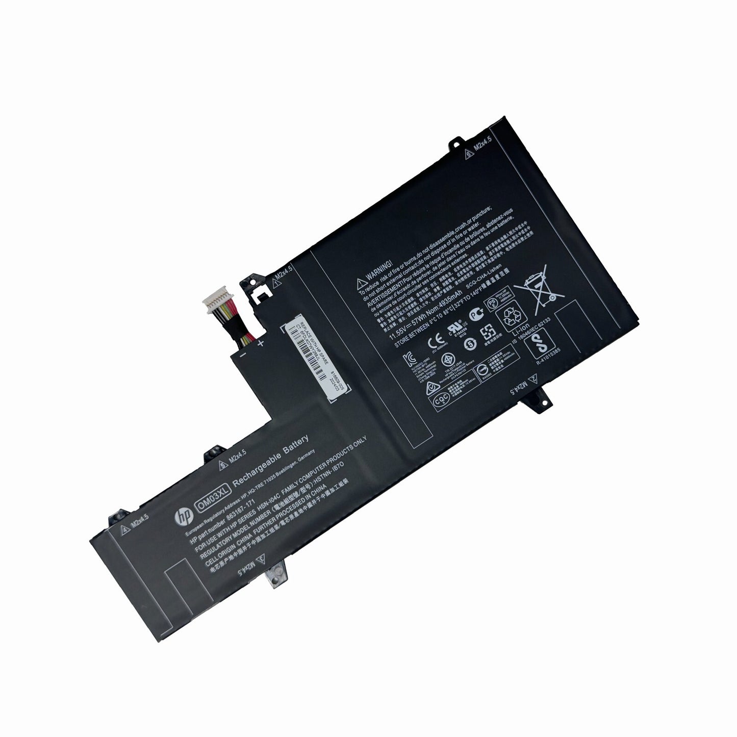Genuine 57Wh OM03XL Battery for HP EliteBook X360 1030 G2 HSTNN-IB70 863280-855