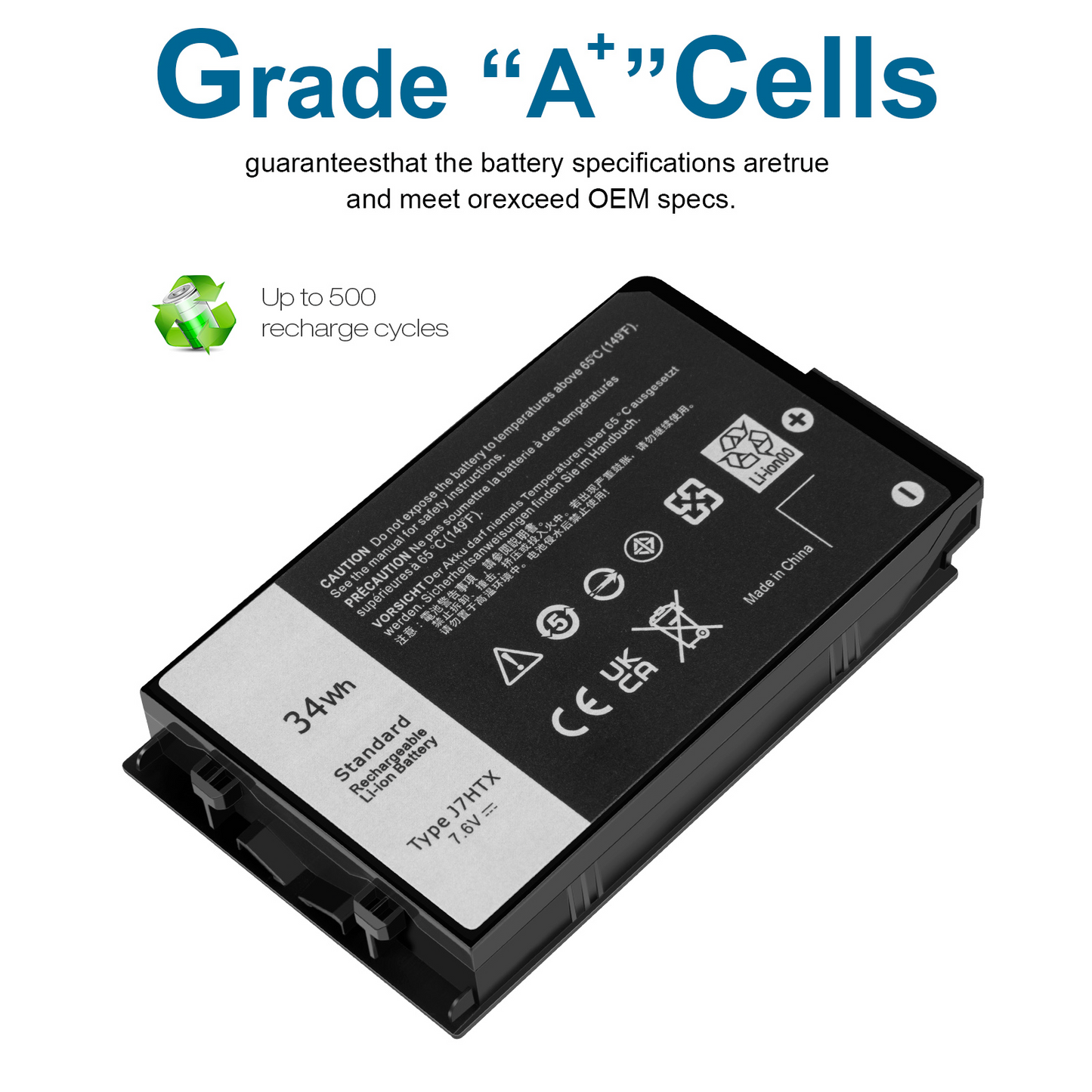 J7HTX BATTERY FOR DELL Latitude 7212 7220 Rugged Tablet Battery 2JT70 FH8RW NEW