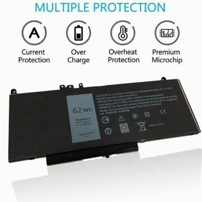 6MT4T Laptop Battery For Dell Latitude E5470 E5570 79VRK 7V69Y TXF9M 62Wh 7.6V