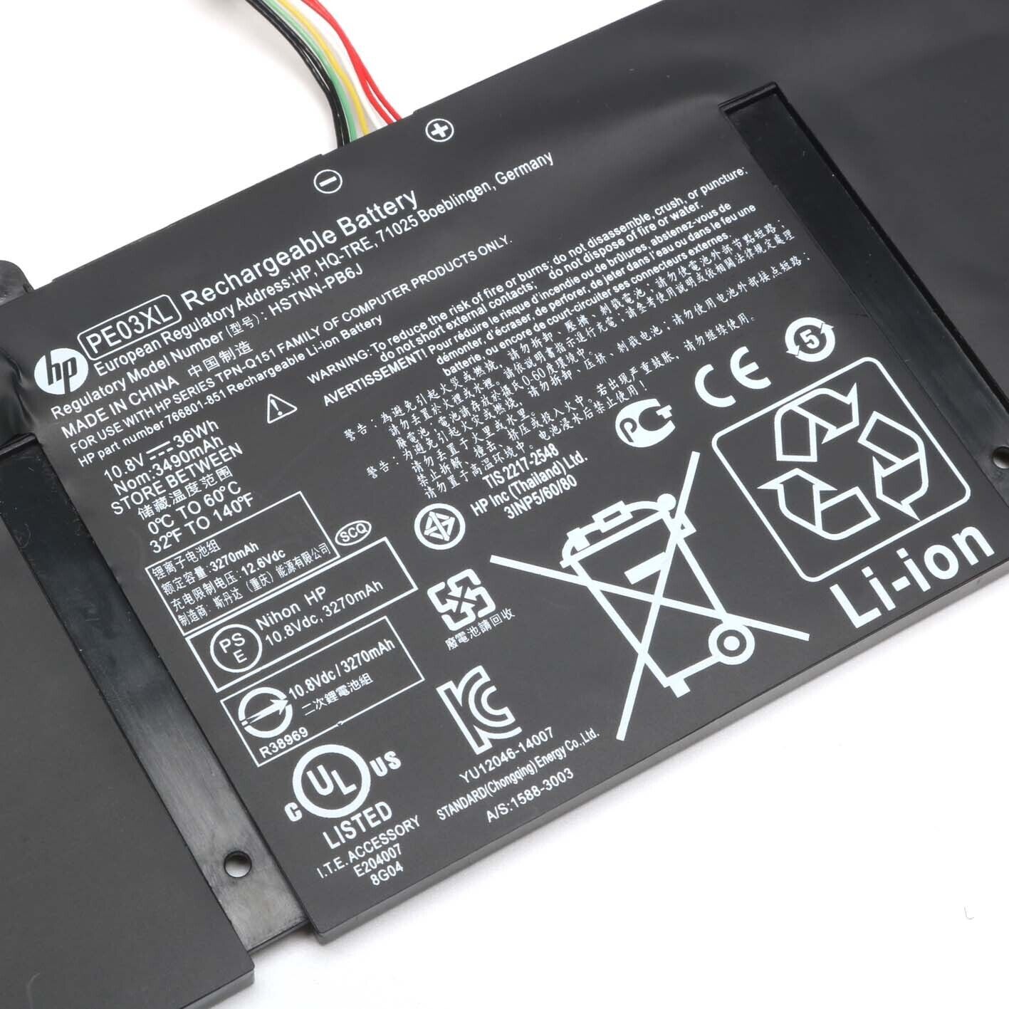 Genuine 767068-005 PE03XL Battery For HP Chromebook 11 G4 G3 Series 766801-421