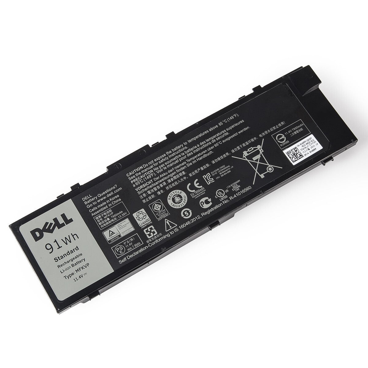 new MFKVP Battery For Dell Precision 15 7510 7520 17 7710 7720 M7510 M7710 91Wh