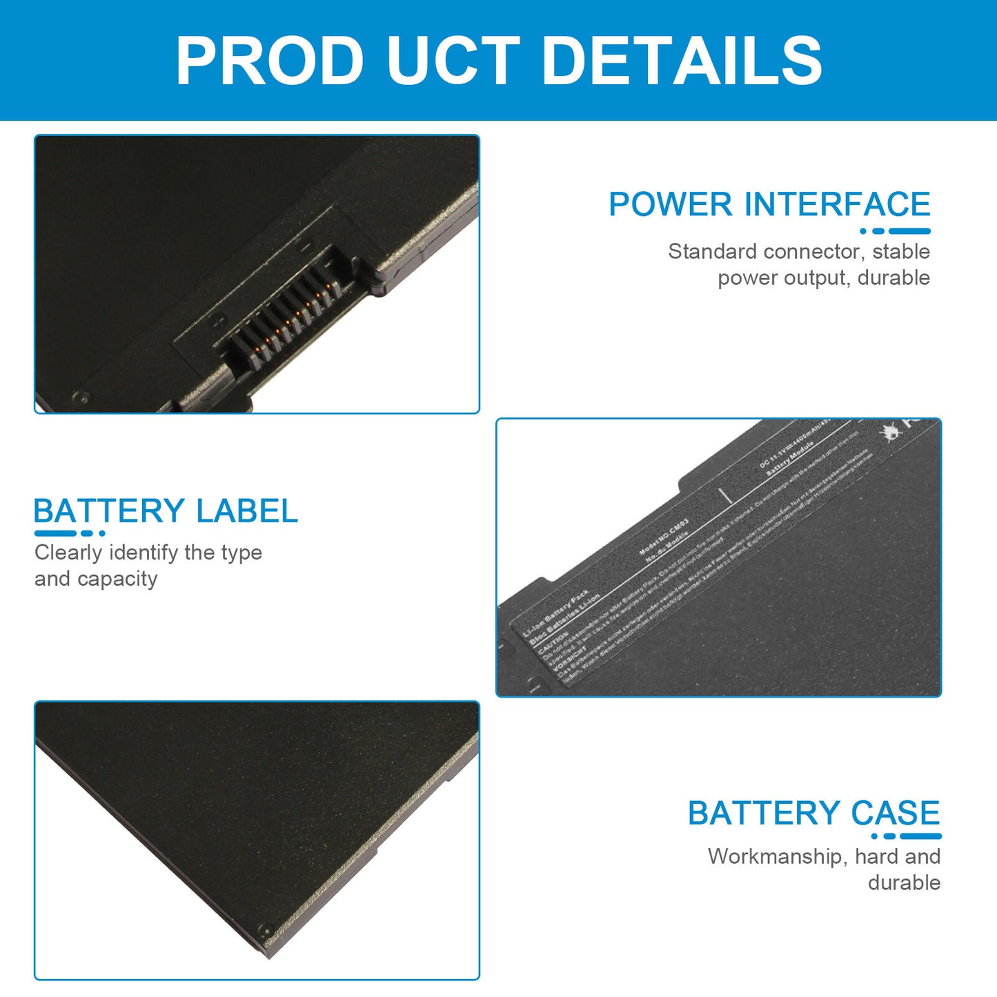 CM03XL battery for HP EliteBook 840 845 850 740 745 750 G1 G2 Series 717376-001