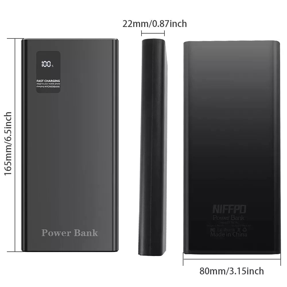 9000000mAh Portable Power Bank USB LCD External Battery Charger For Cell Phone