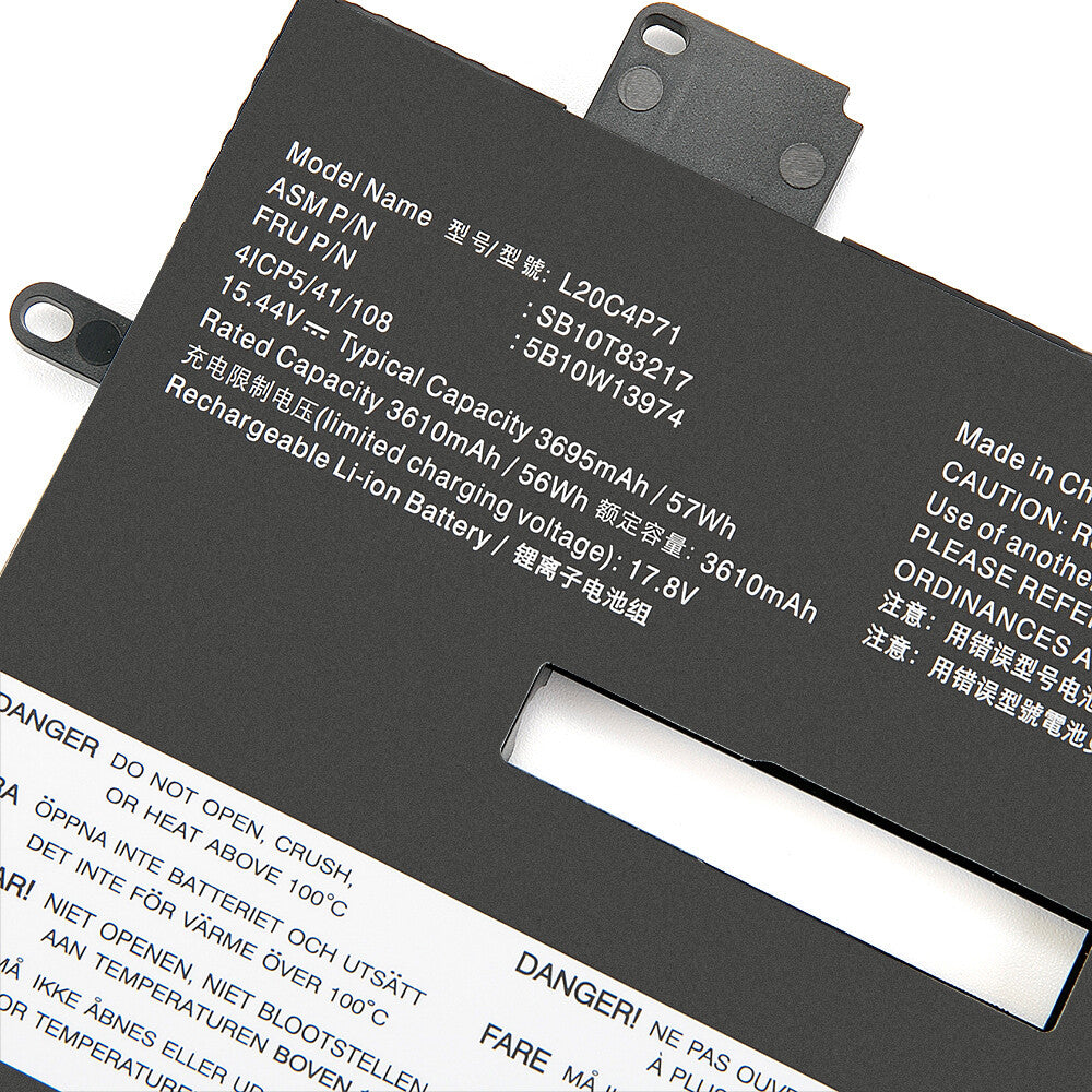 L20C4P71 L20M4P71 Battery For Lenovo ThinkPad X1 Carbon Gen 9 2021 G9-20XW 57WH