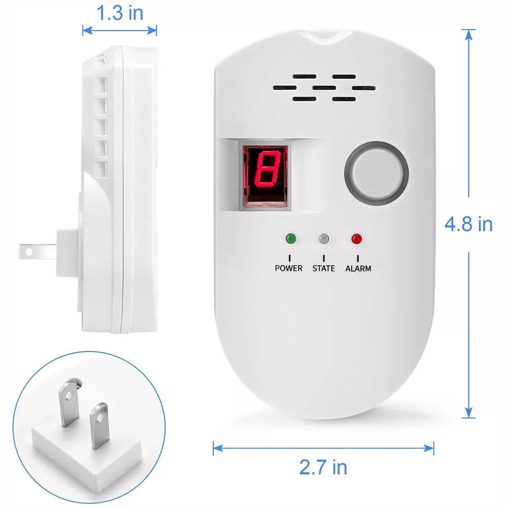 Digital Gas Leak Detector Alarm Sensor Propane Butane Methane Natural Gas Catch new