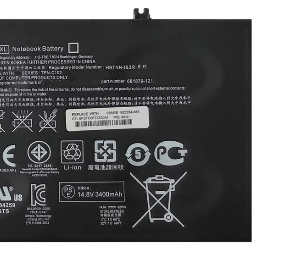 New EL04XL Battery For HP Envy 4-1155LA 4-1160EC 4-1161ER 4-1209TX HSTNN-IB3R