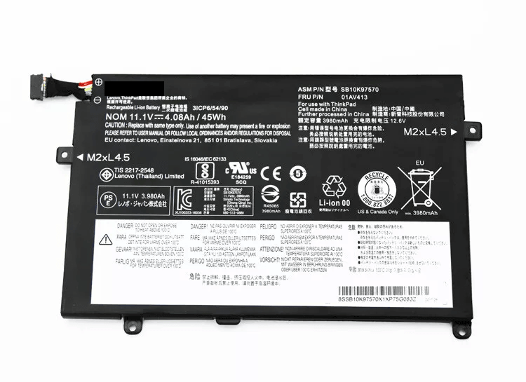 Genuine 01AV411 01AV412 01AV413 Battery For Lenovo ThinkPad E470 E470C E475 New