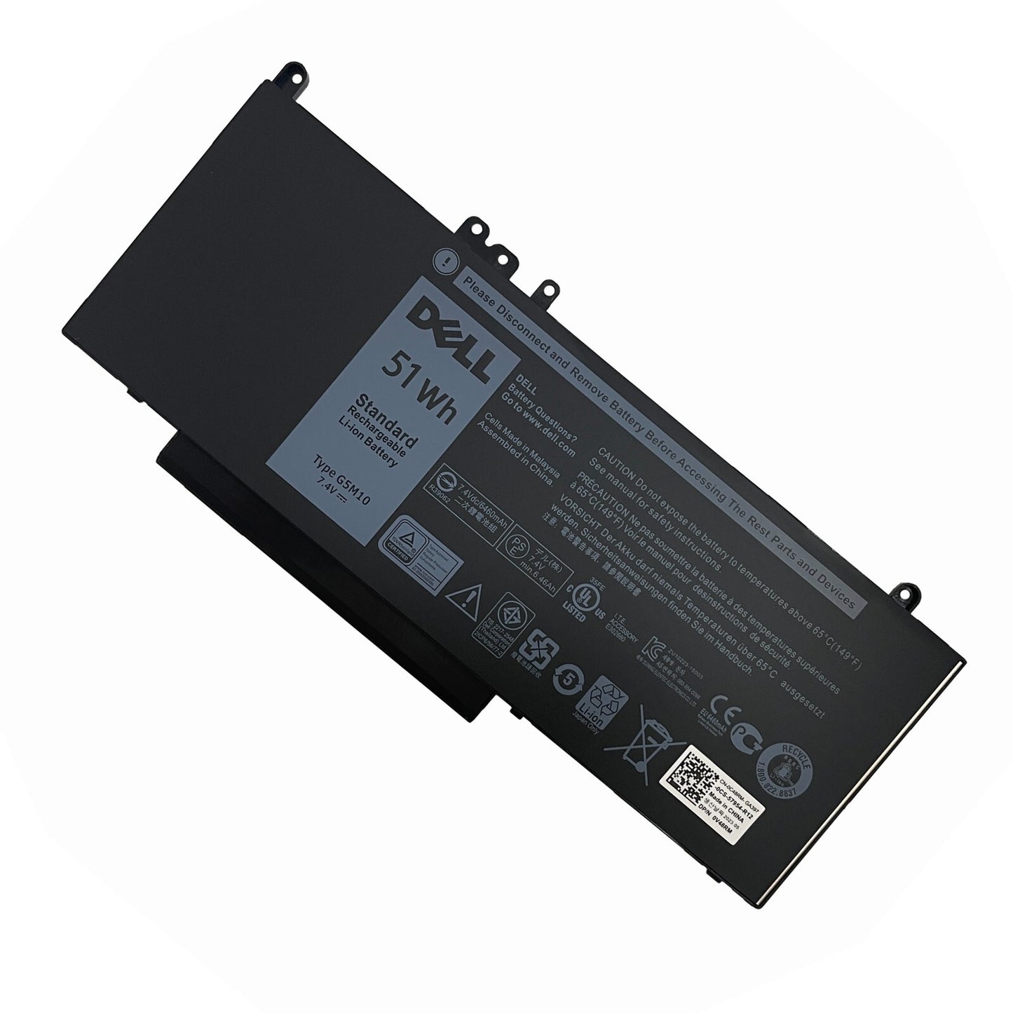 Genuine 51Wh G5M10 WYJC2 8V5GX TXF9M Battery For Dell Latitude E5270 E5450 E5550